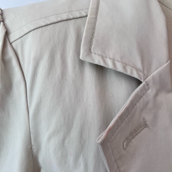 Cynthia Rowley Cream Trench Coat - Picture 5 of 9